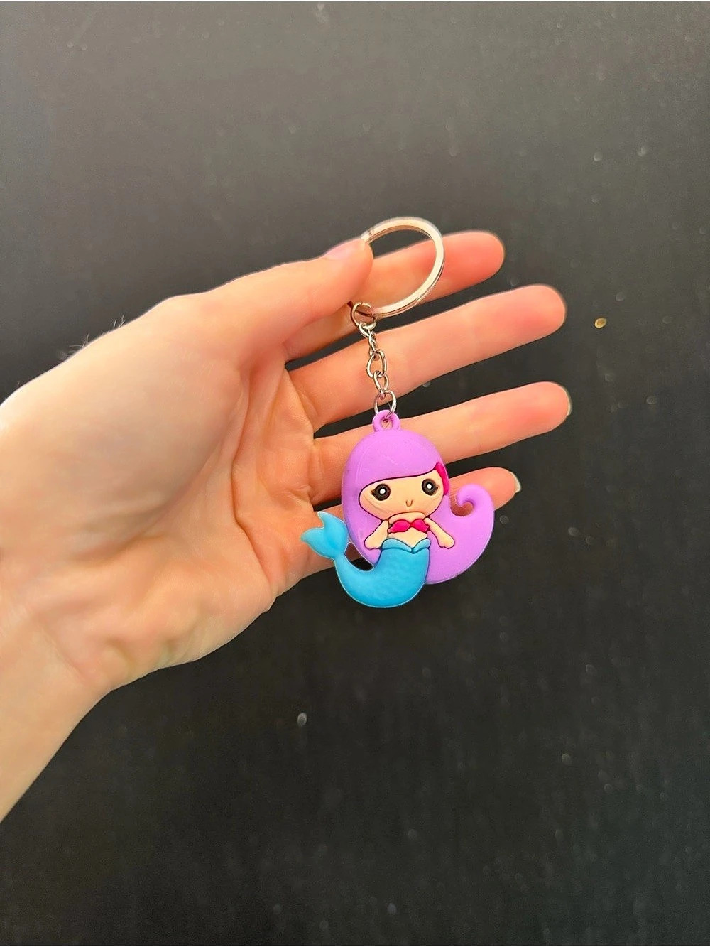 Purple & Blue Mermaid Keychain